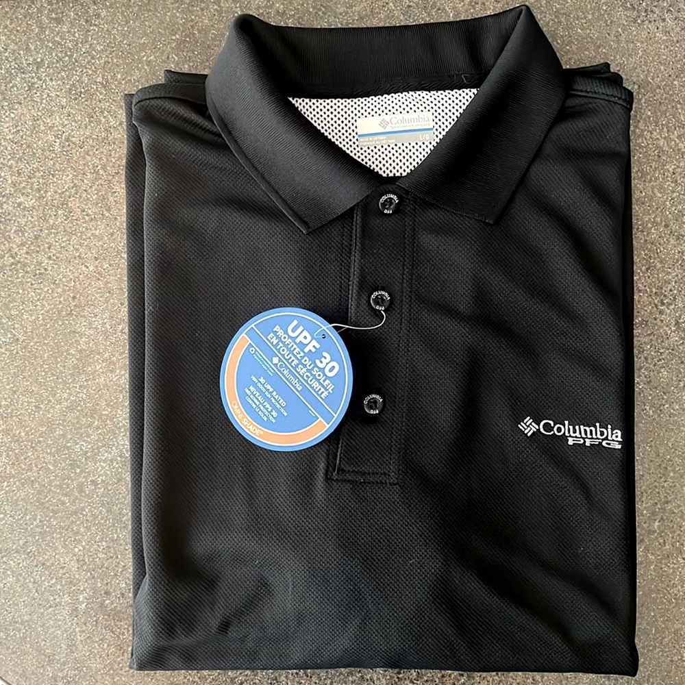 Men’s Columbia PFG Polo. UPF 30- sun protection